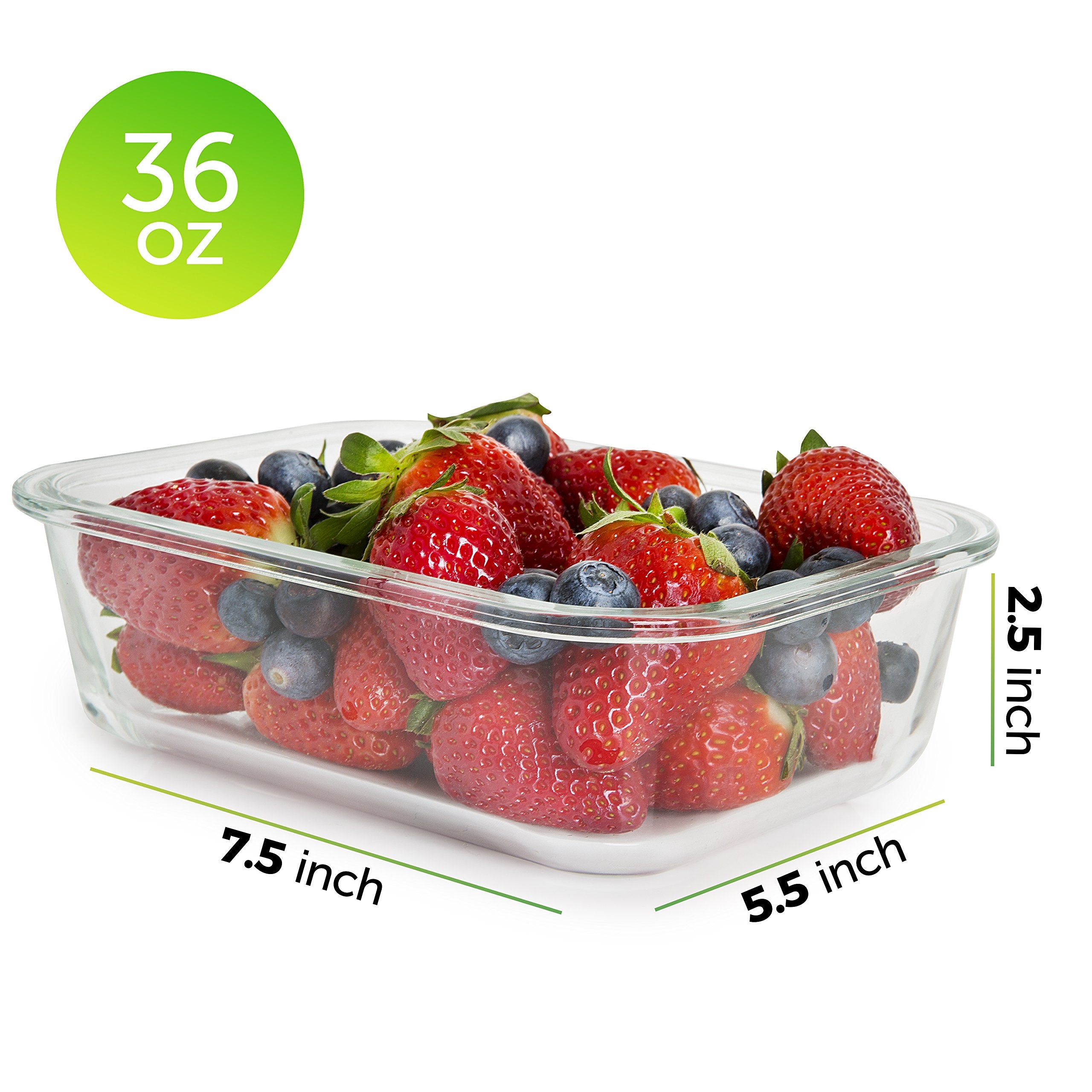 Prep Naturals glass container in oven (lid removed) for safe reheating