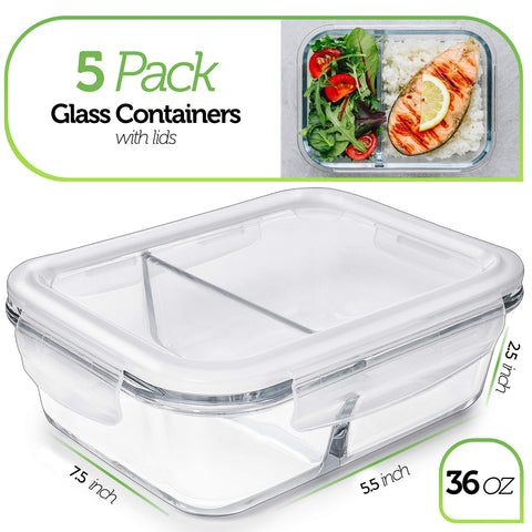 Prep Naturals close-up of two compartments keeping foods separated and portioned