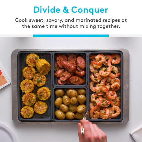 Prepd dividers placed in dishwasher to show effortless cleanup and time savings