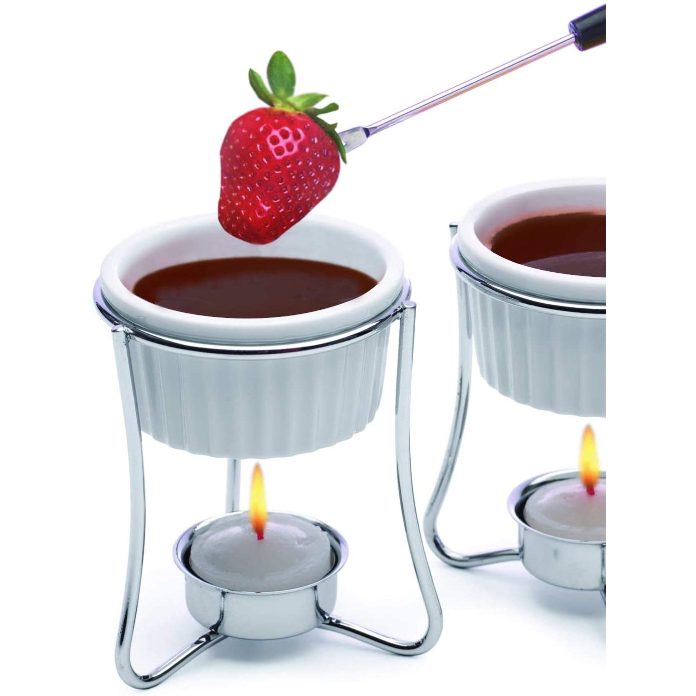 PREPWORKS set with tea light and measuring spoon for scale showing compact size and portion control