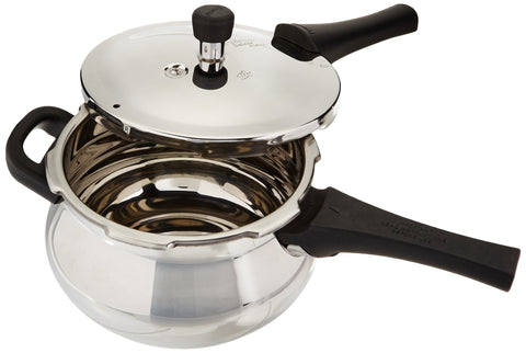 Prestige closeup of alpha induction base illustrating even heat distribution and induction compatibility