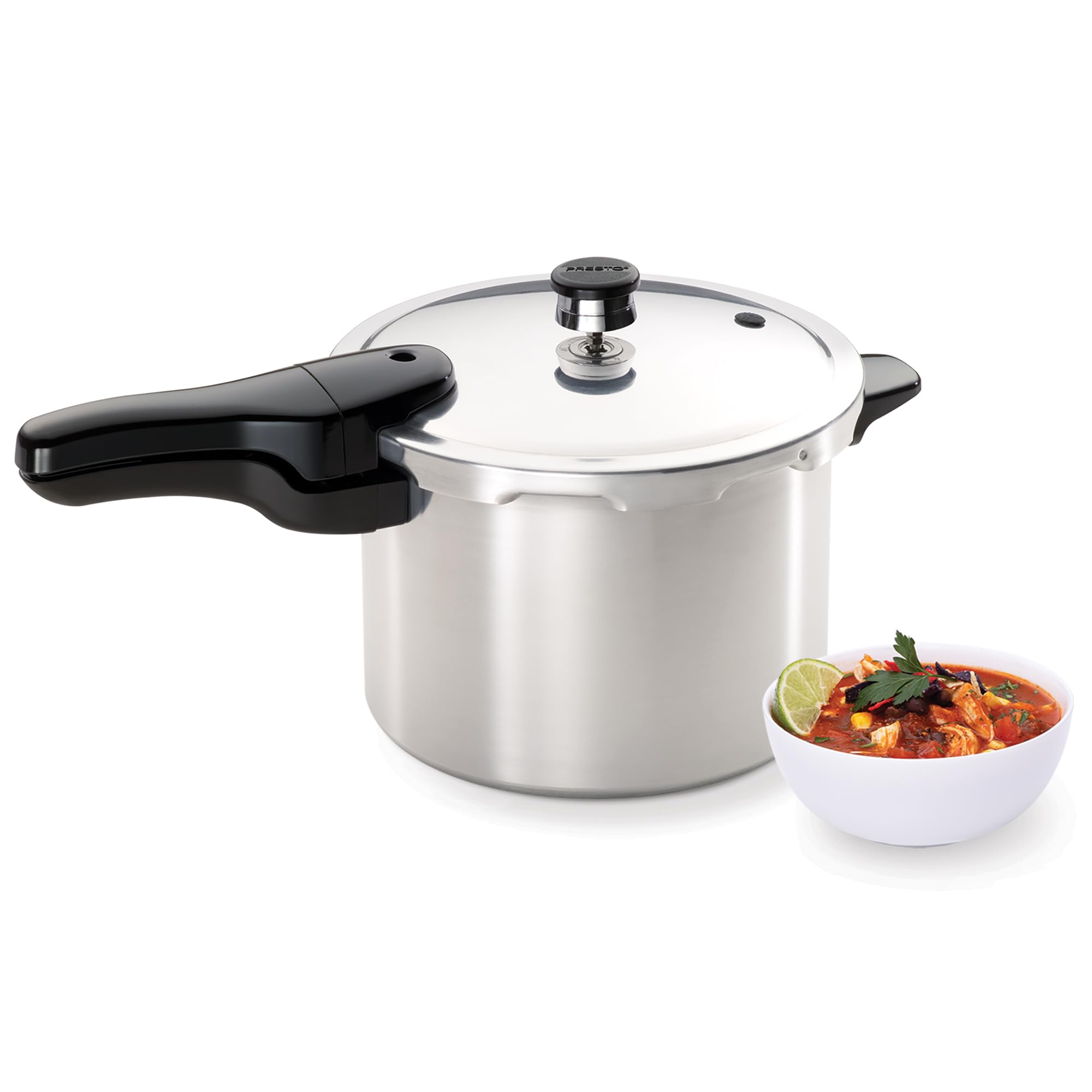 Presto rack and accessories included for separate food cooking