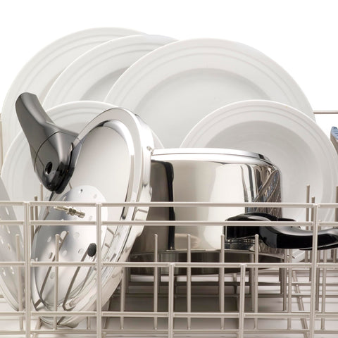Presto size comparison beside measuring cup, compact 4-quart capacity benefit