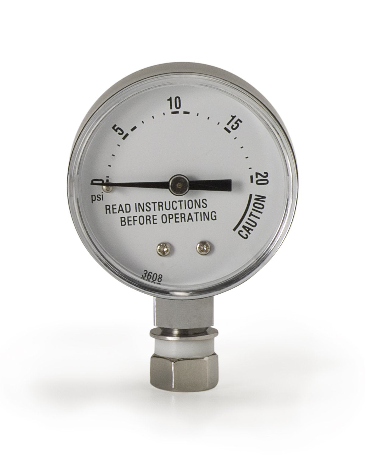 Presto 85772 front view dial gauge showing clear pressure markings for safer canning