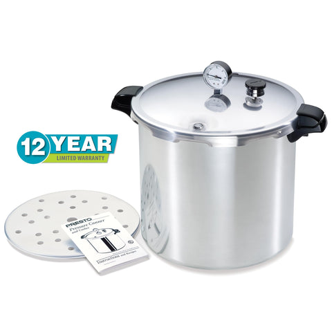 Presto air vent and cover lock shown to indicate safe pressure interlock