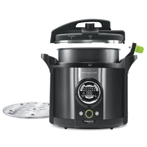 Presto closeup of internal temperature sensor, benefit: accurate heat control for food safety