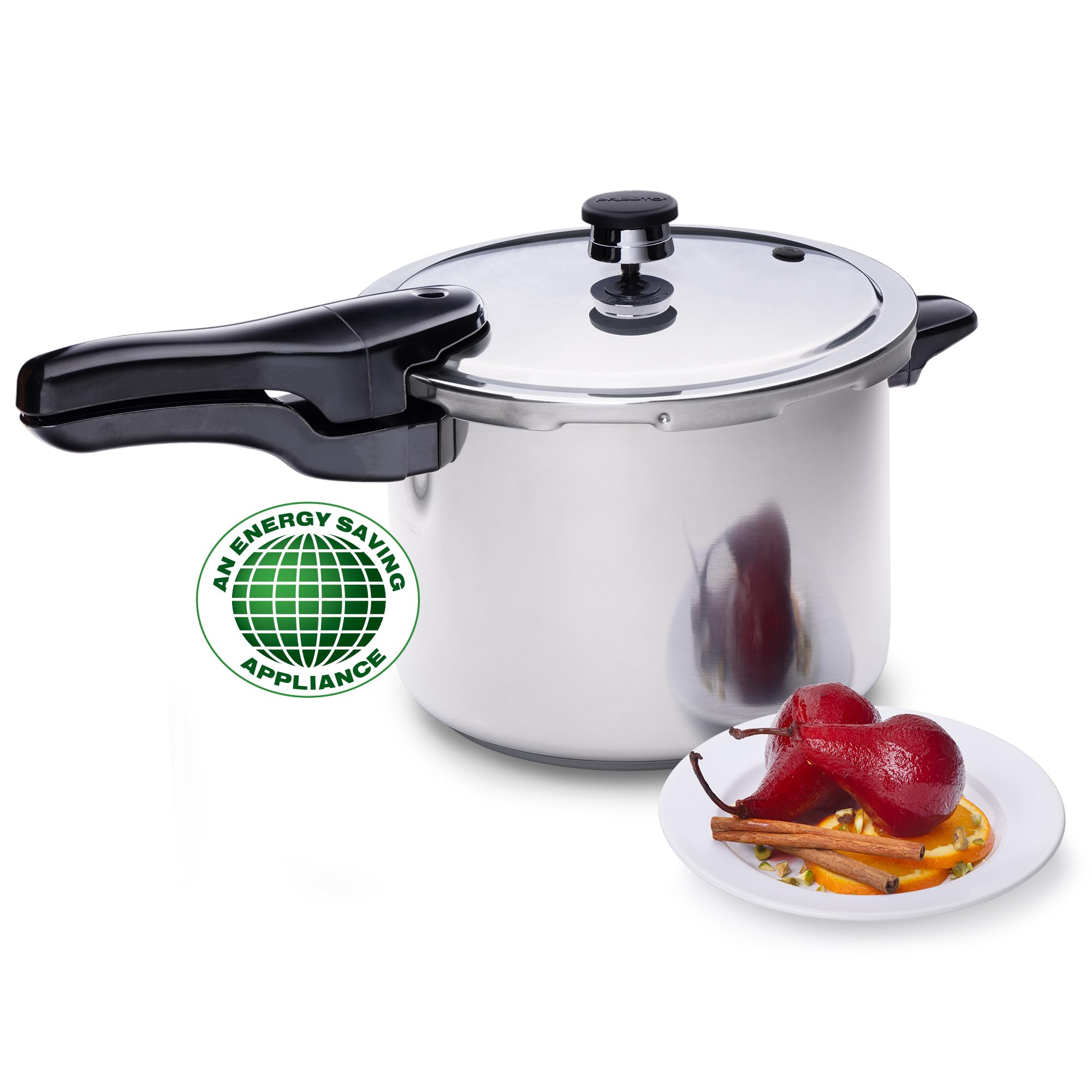 Presto cooking chicken inside cooker to show fast, moist results and even heating