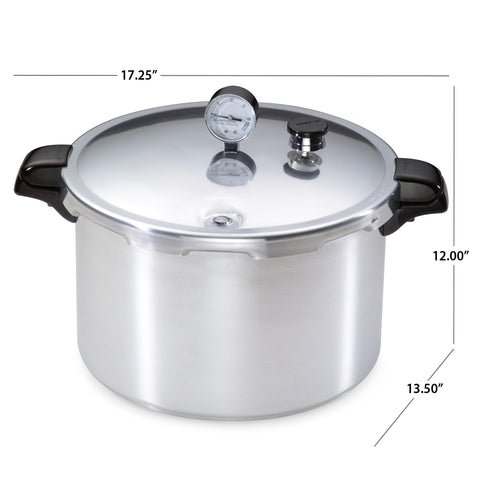 Presto in a kitchen setting demonstrating versatile use for canning and meals