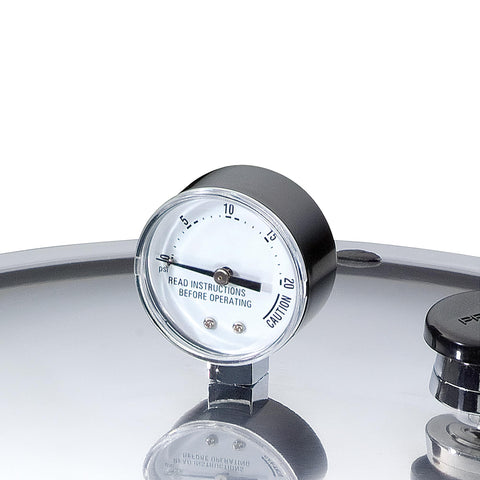 Presto canner on induction range showing quick, even heating performance