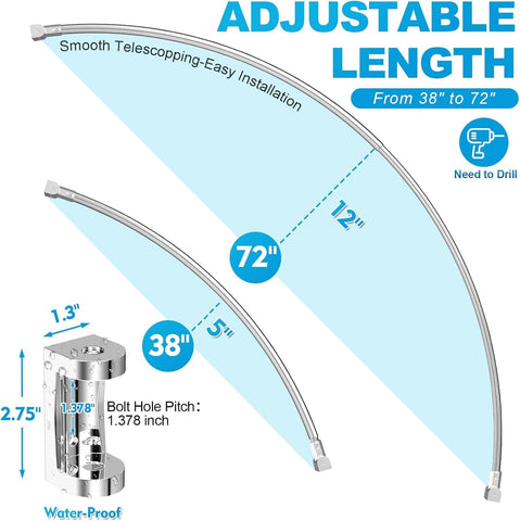 PrettyHome rotating bracket detail showing adjustable installation angle
