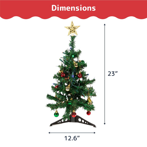 PREXTEX multicolor LED lights on tree glowing on a table for festive ambiance