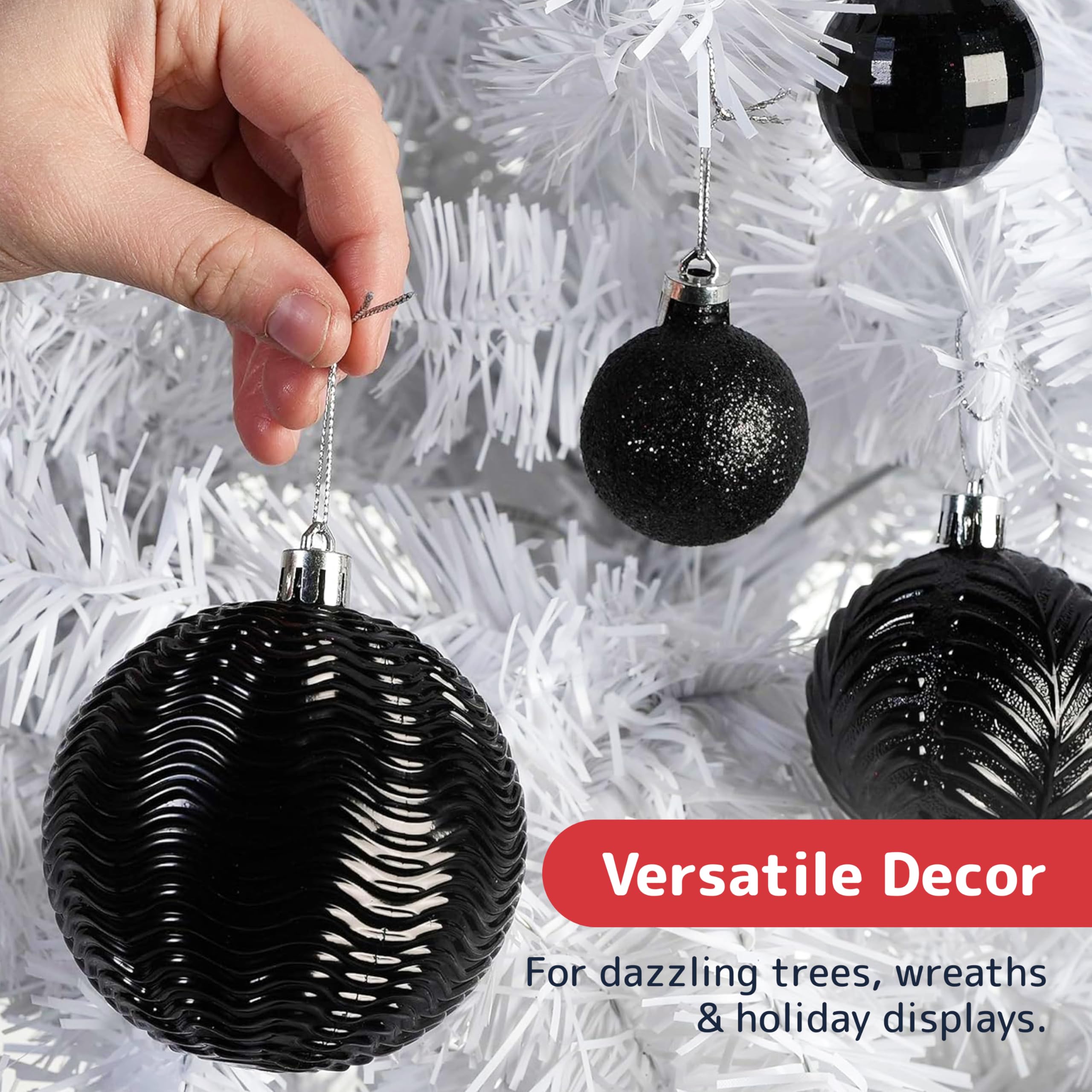 PREXTEX ornament held in hand showing size options and easy handling