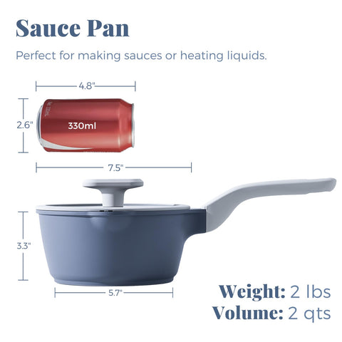 PRICUSIS close-up of ceramic surface highlighting nonstick finish for easy cleaning
