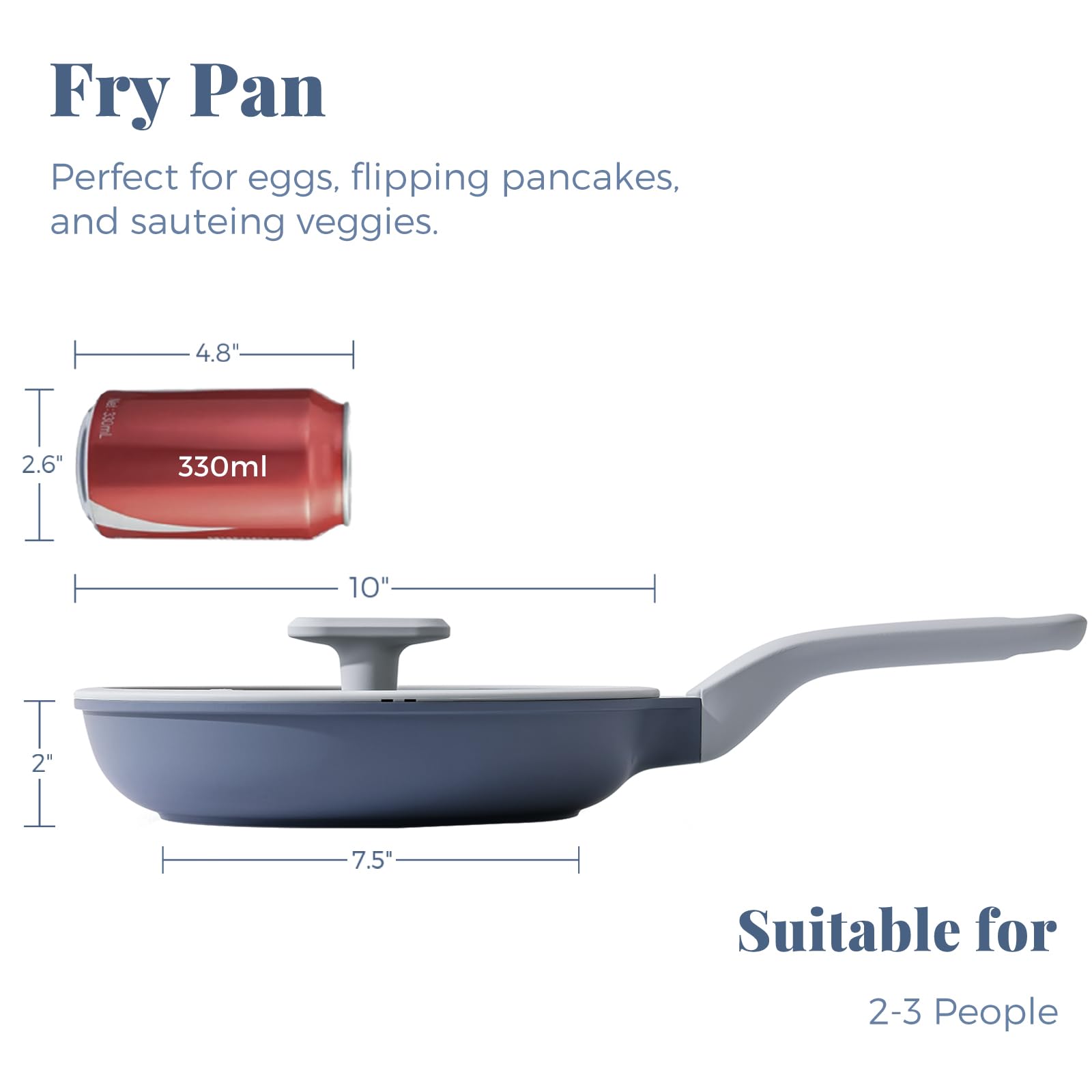 PRICUSIS closeup ceramic surface highlighting nonstick finish for easy release and cleanup