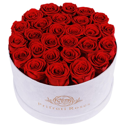 Prifroti front view luxury box showing elegant gifting presentation and lasting beauty