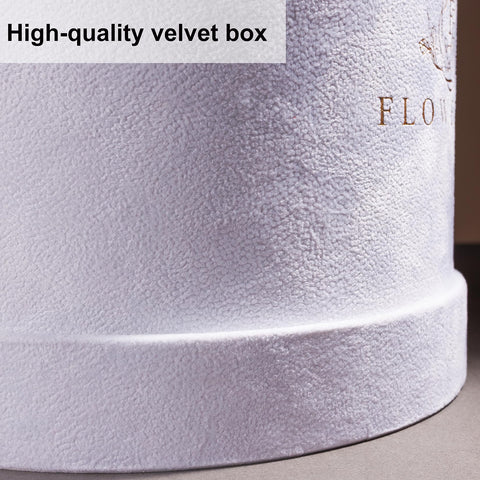 Prifroti overhead view of opened box arrangement showing neat 27-rose layout and impact