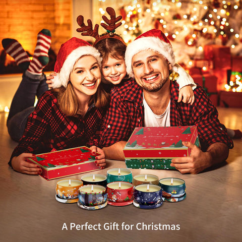 Primevolve open gift box with twelve candles showing variety and ready gifting