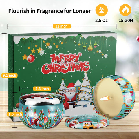 Primevolve tins lined in open box displaying the twelve distinct charming fragrance tins