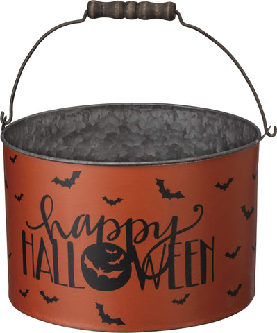 Primitives by Kathy buckets in use filled with candy at doorway, easy to carry