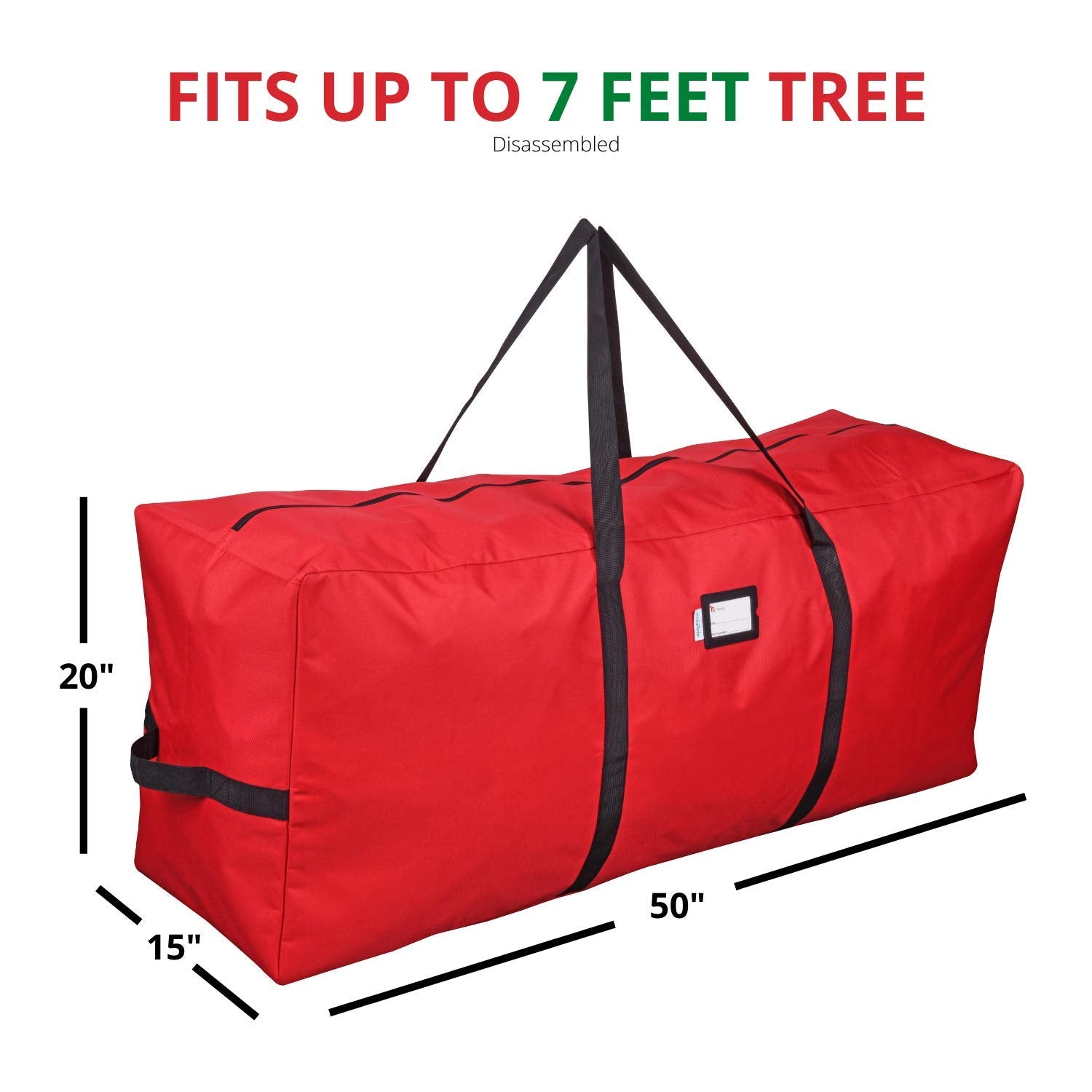 Primode exterior zippered pocket and tag compartment for quick-access benefit