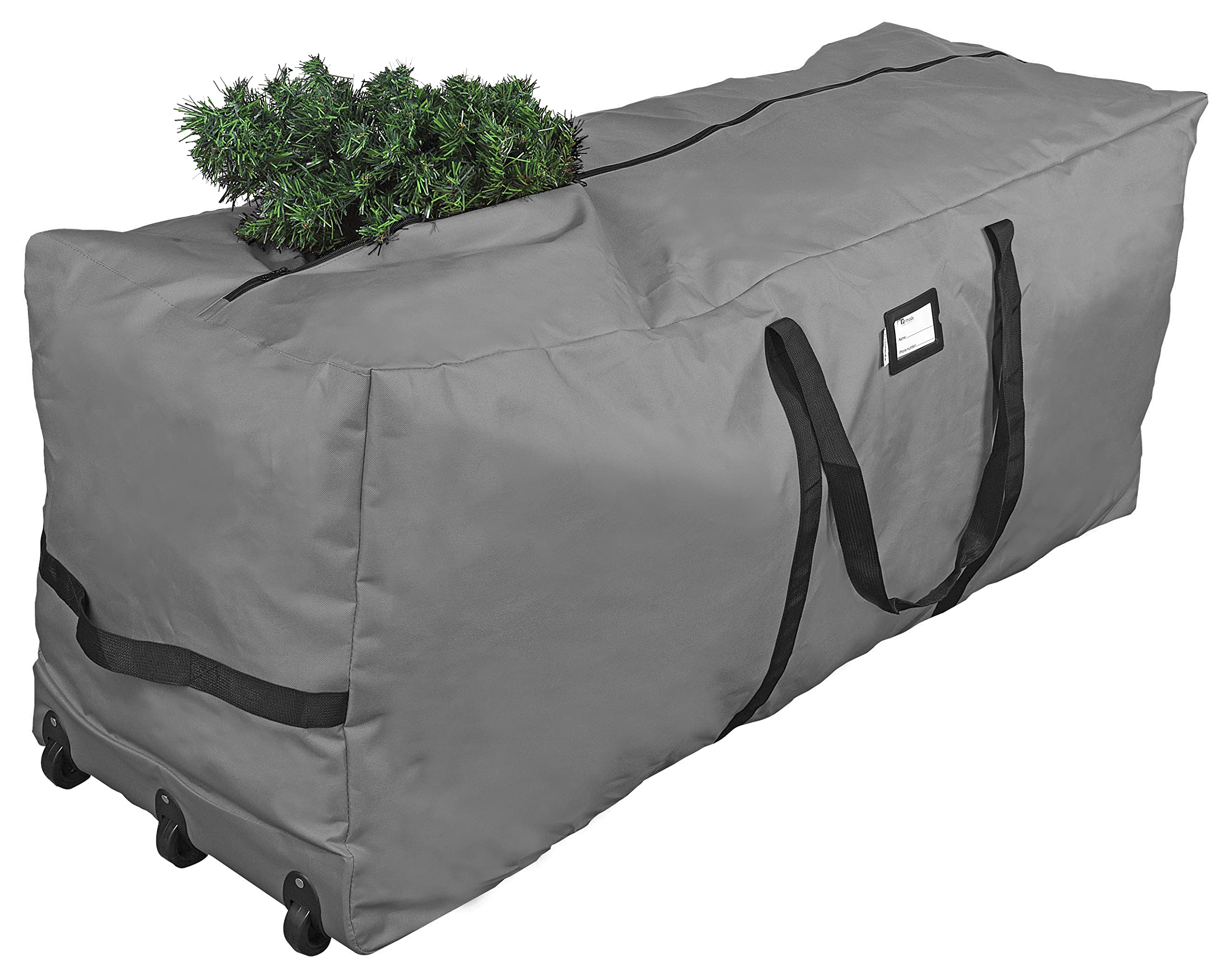 Primode front view showing bag fit and protective cover benefit