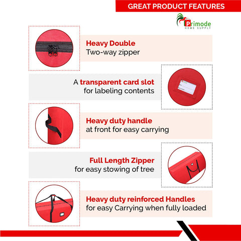 Primode full-length zipper detail providing easy access and secure closure