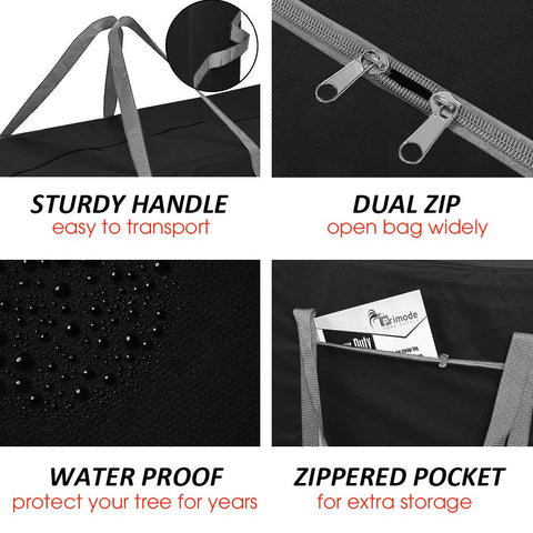 Primode bag with full-length zipper open for easy loading, simplifies packing