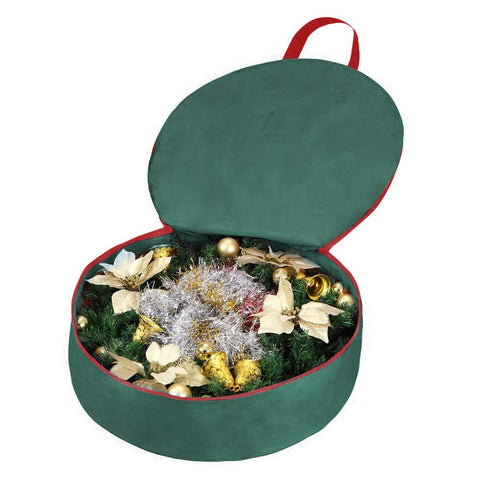 Primode wreath inside bag showing size and scale comparison benefit