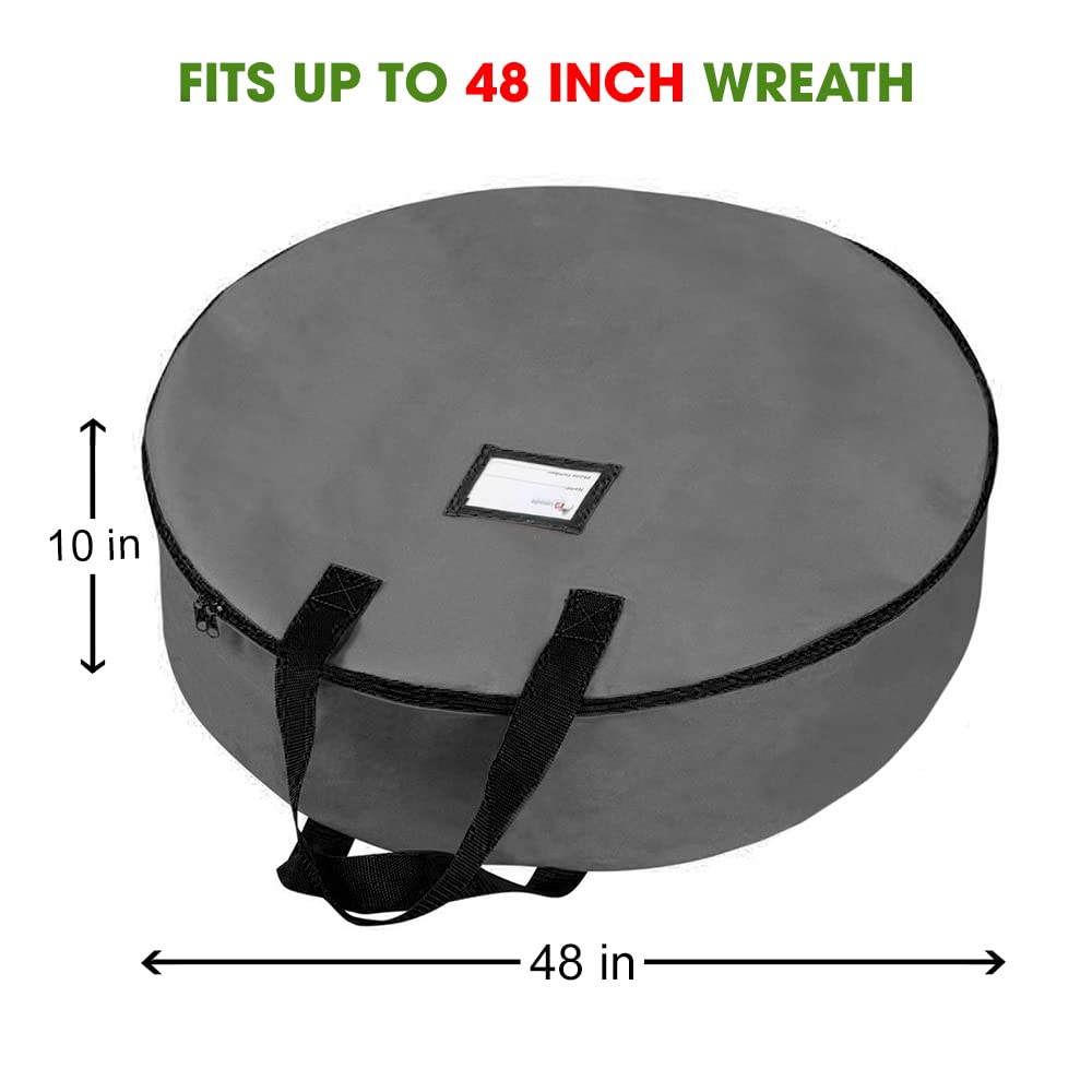 Primode bag with wreath inside demonstrating roomy 10-inch depth and shape protection