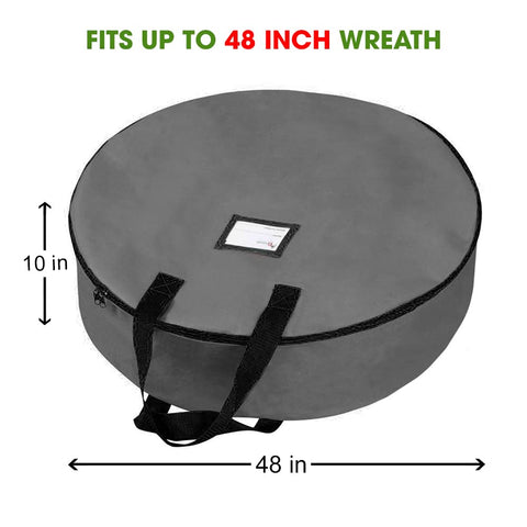 Primode bag with wreath inside demonstrating roomy 10-inch depth and shape protection