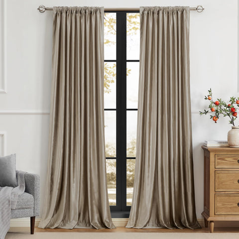 PRIMROSE drape folds illustrating room-darkening and insulating effect