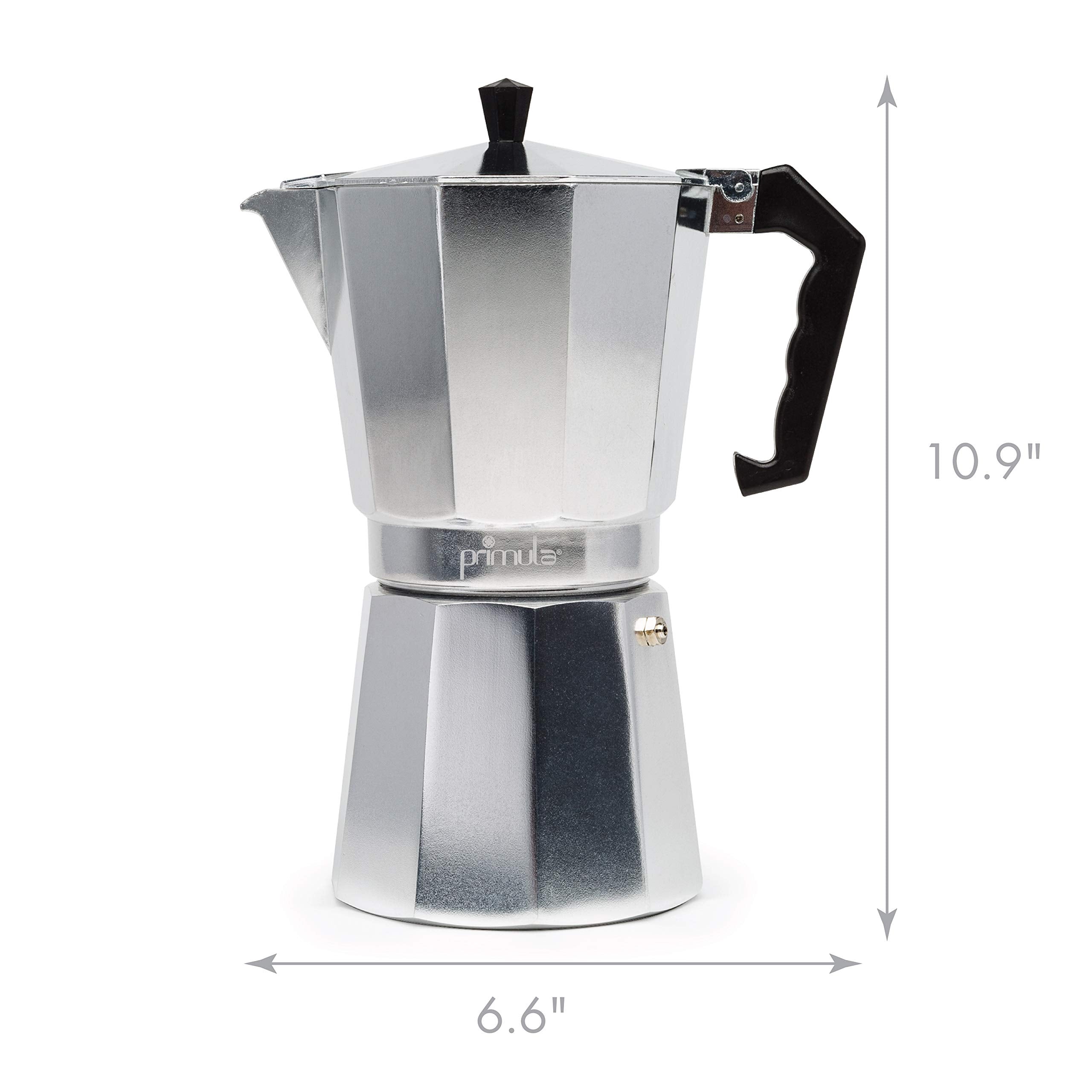 Primula side profile displaying cast-aluminum body for even heat distribution