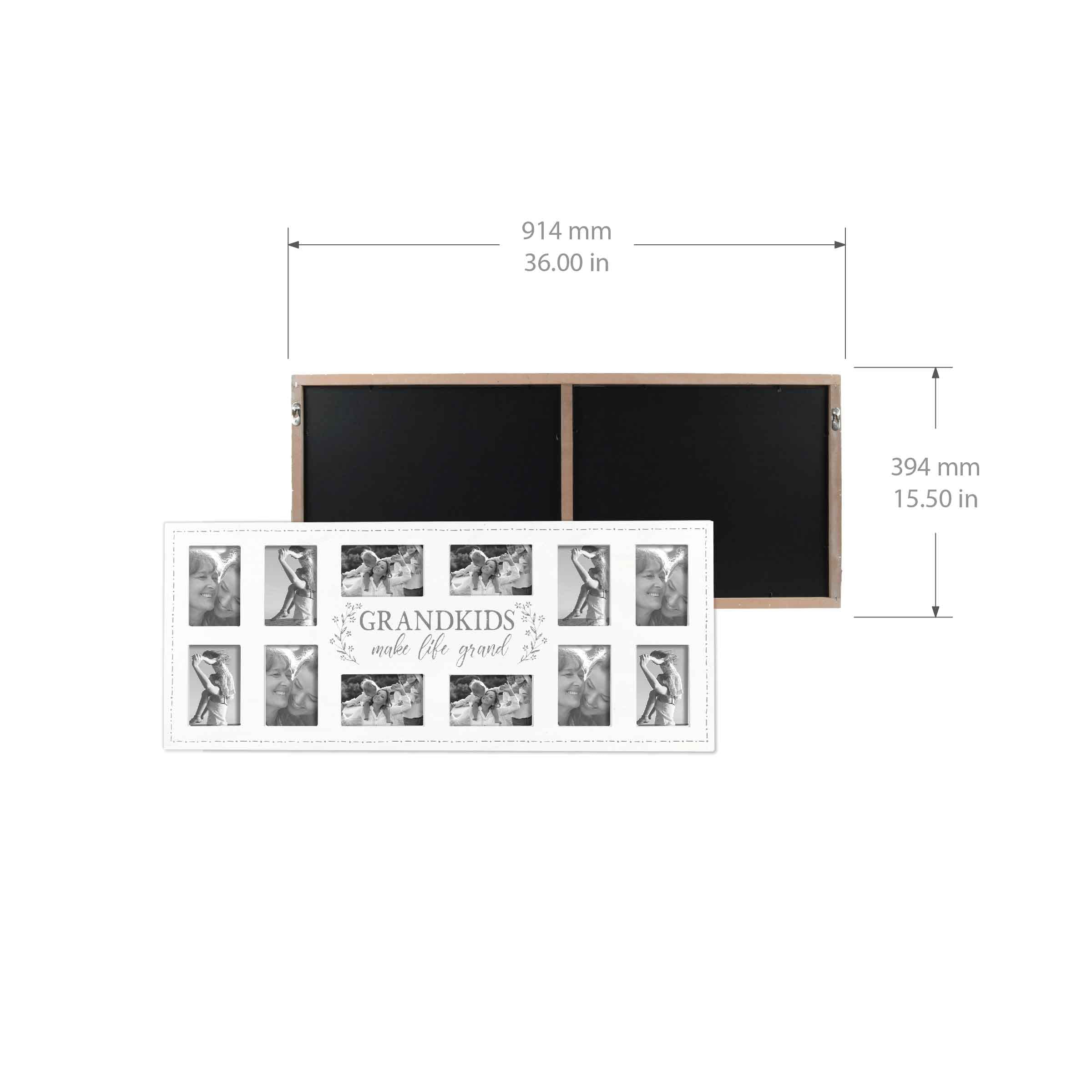 Prinz back view with sawtooth hangers and easy-open tabs for fast changes