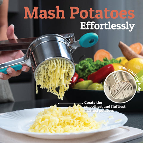 PriorityChef three discs laid out to show texture options for versatile mashes