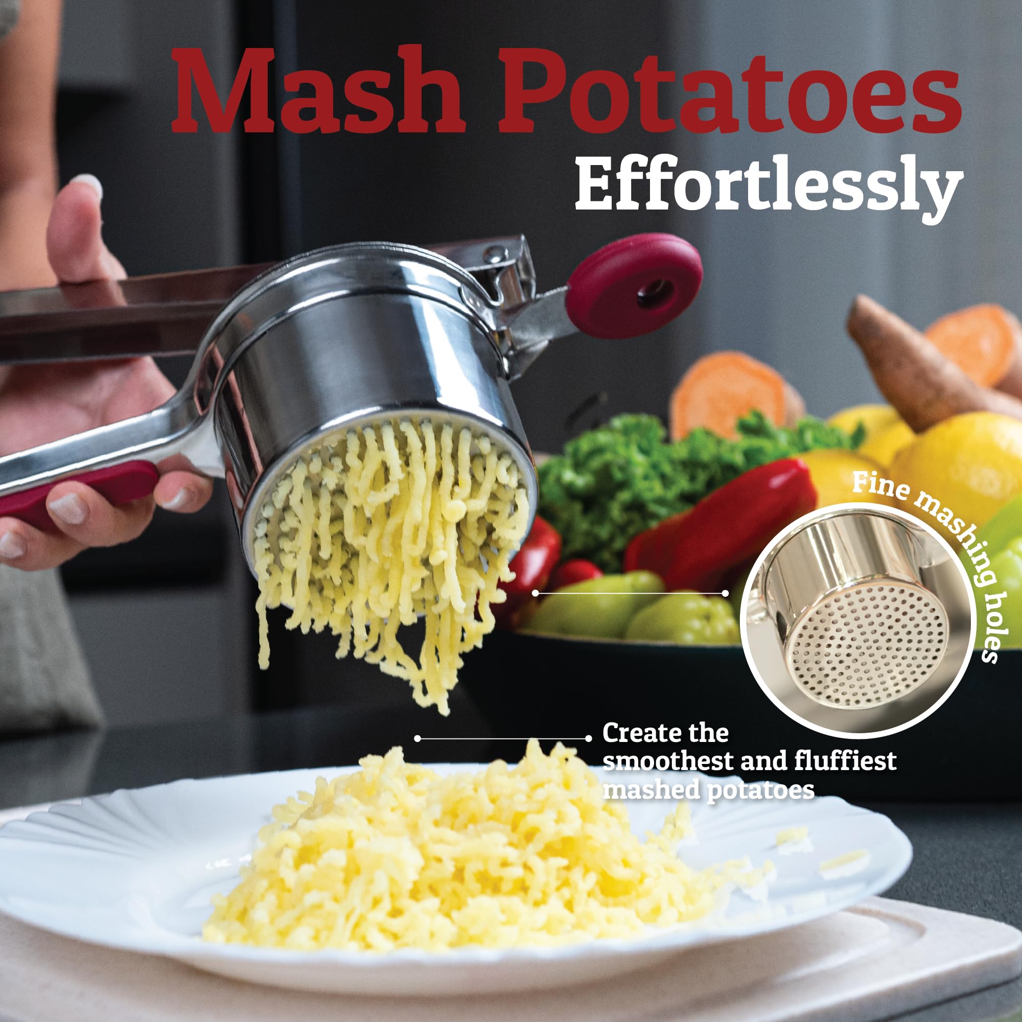 PriorityChef close-up of three interchangeable discs offering texture control