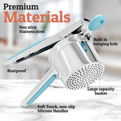 PriorityChef cushioned silicone handle close-up offering grip comfort and reduced fatigue