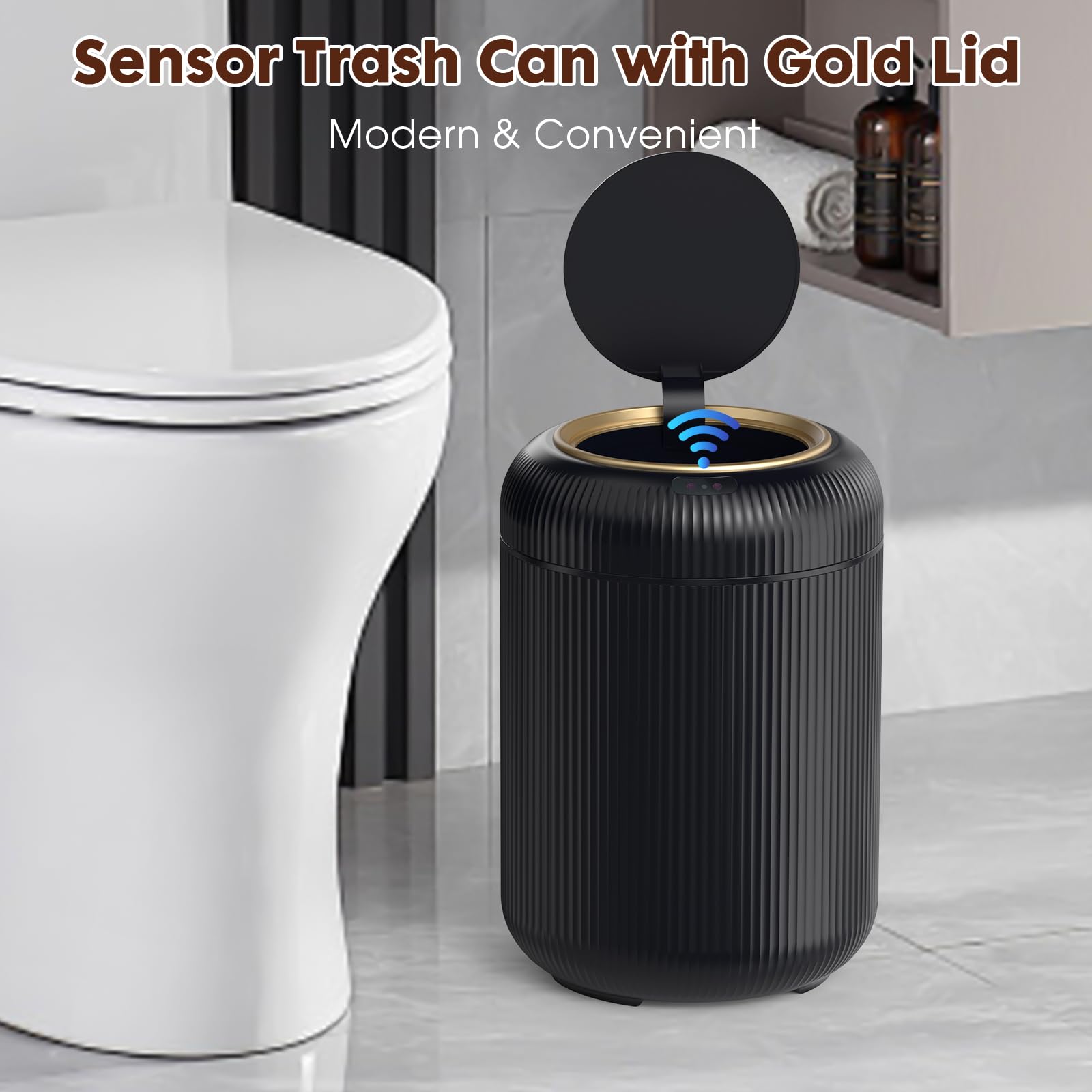 Procade in bathroom lifestyle setting showing stylish fit and organized space
