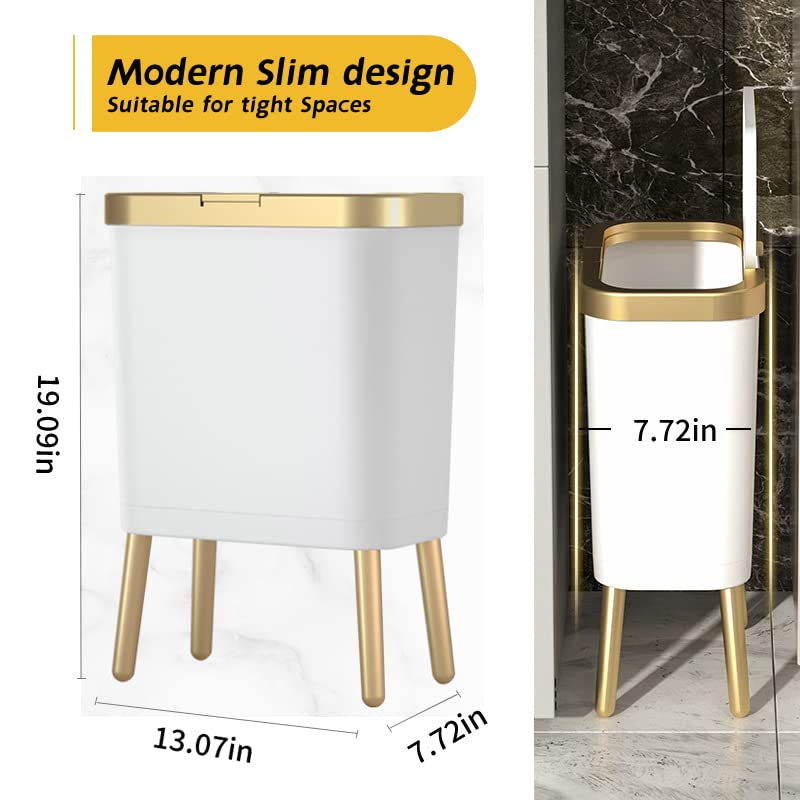 Procade slim profile tucked between toilet and cabinet for space-saving placement