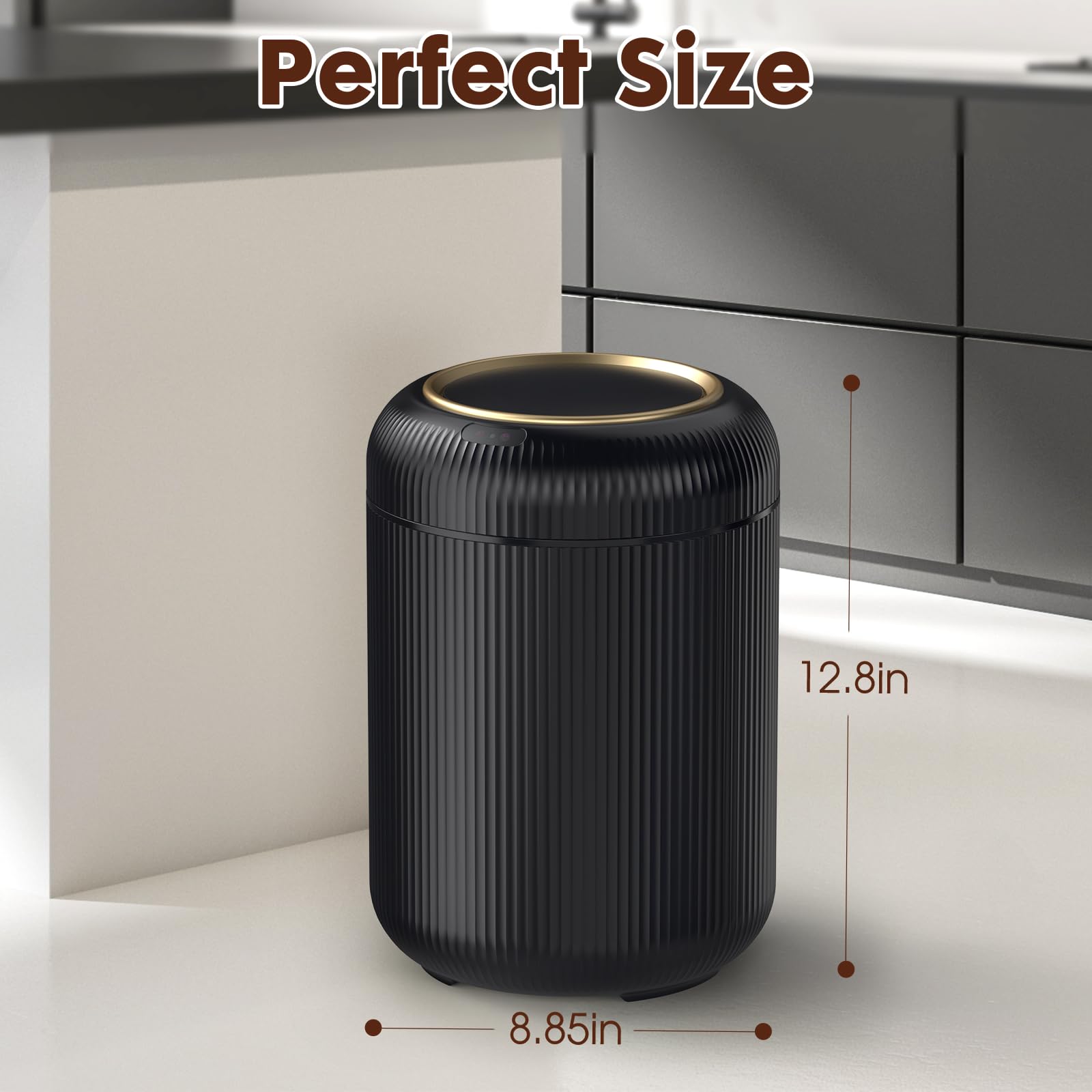 Procade texture and black gold finish detail showing slip resistance and aesthetics