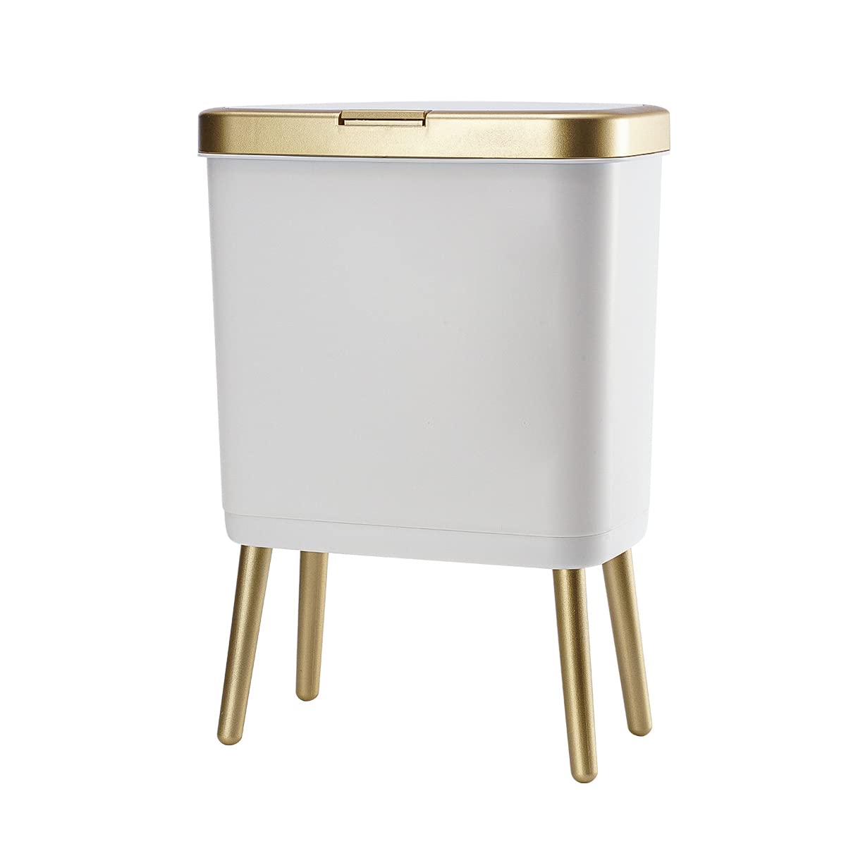 Procade white and gold front view showing compact modern design for small spaces