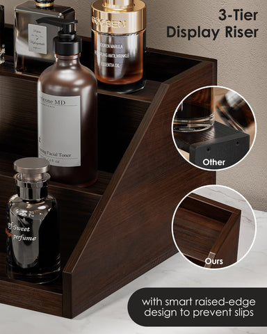 ProCase top-angle highlighting three stepped tiers for clear bottle visibility