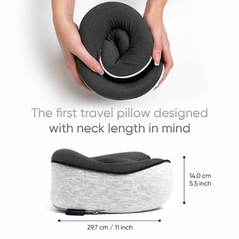 Proglobe contoured sleep mask and ear plugs displayed for light and noise reduction