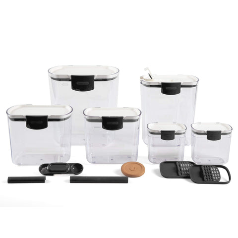 Progressive ProKeeper front view showing full 6-piece set and organized benefit