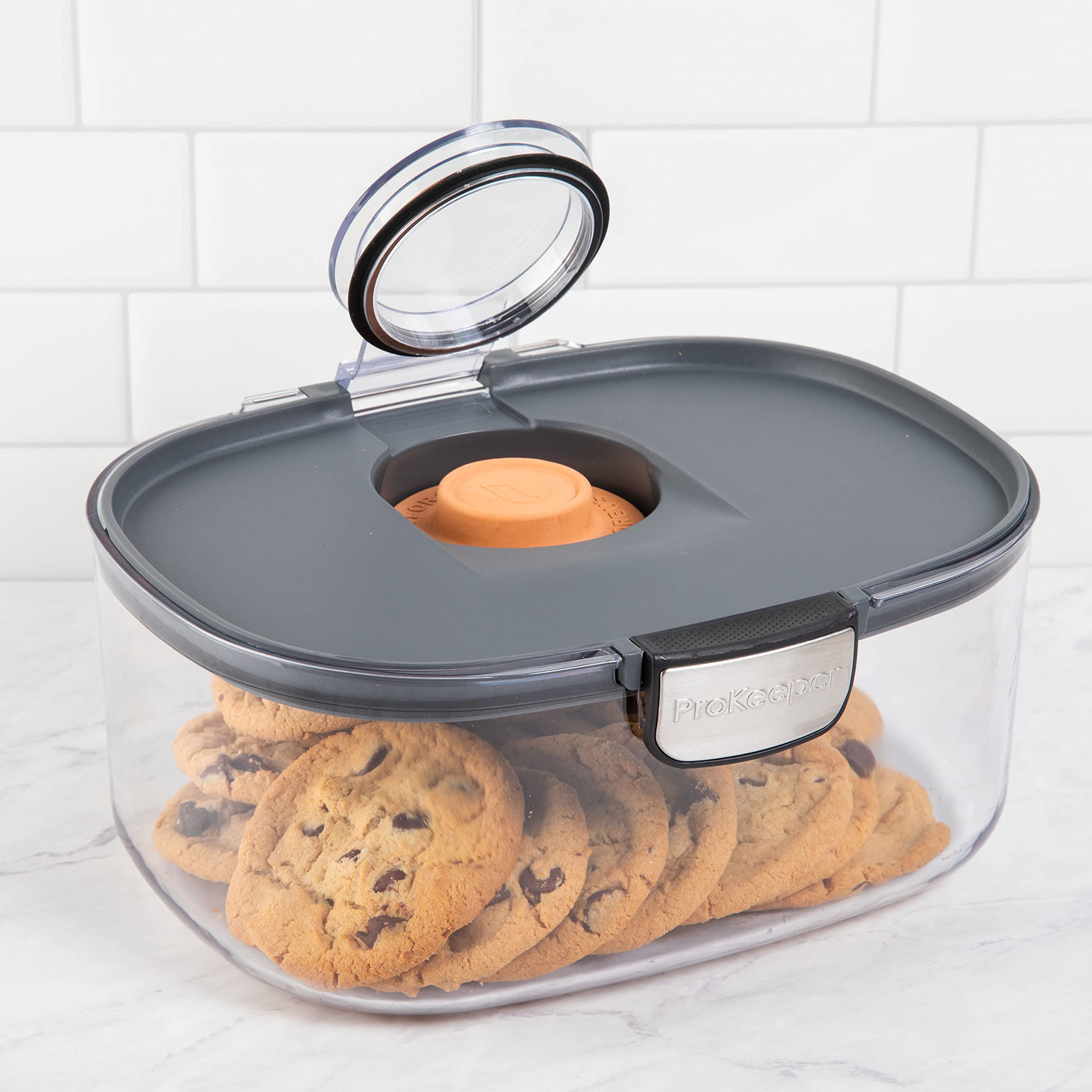 Progressive ProKeeper on kitchen countertop demonstrating stylish organized storage