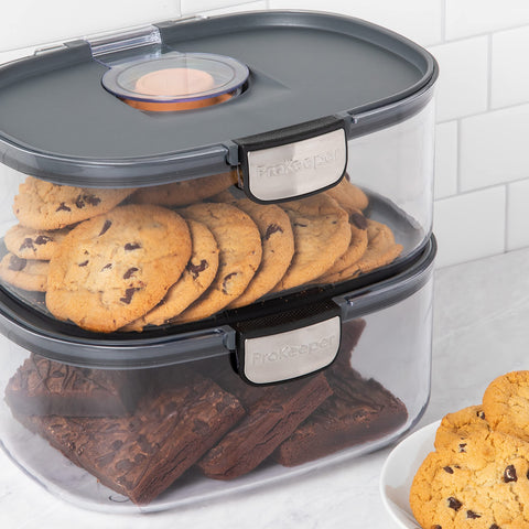 Progressive ProKeeper filled with cookies illustrating texture preservation benefit