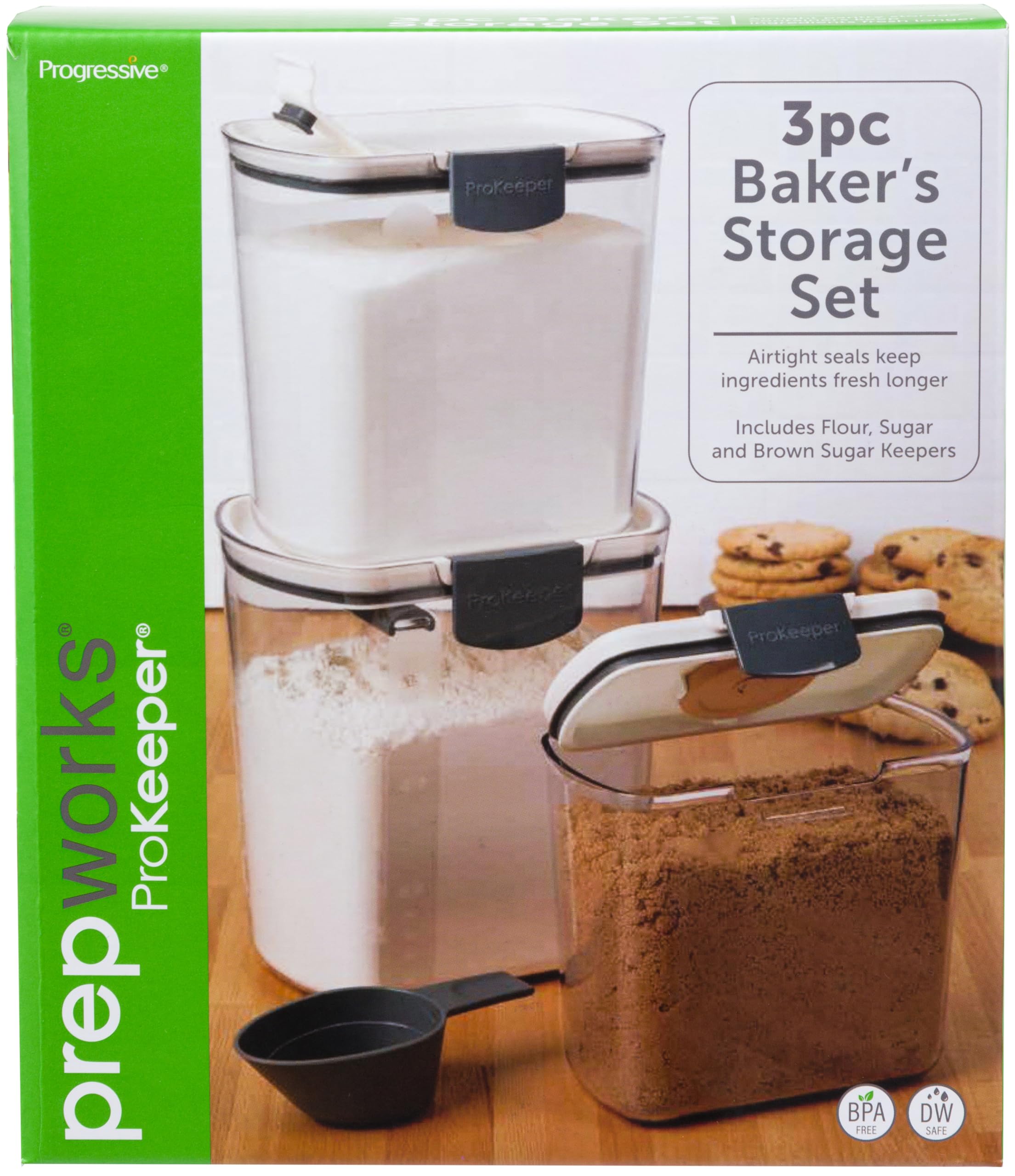 ProKeeper front view of full 3-piece set showing neat pantry benefit