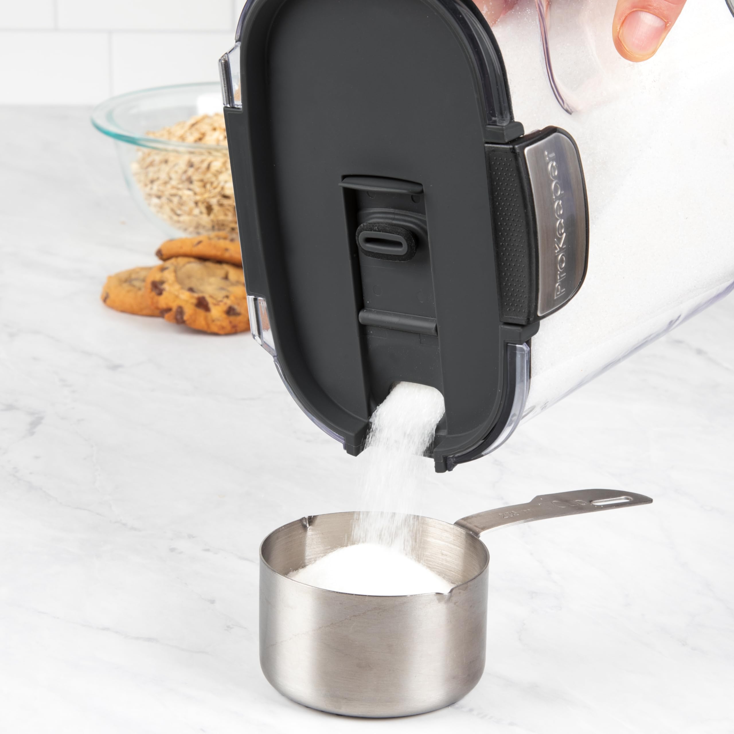 ProKeeper clear container showing measurement markings for accurate portions