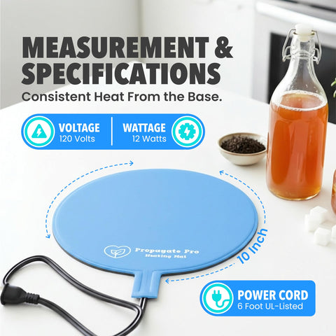 Propagate Pro beneath fermentation bucket keeping beer fermentation temperatures steady
