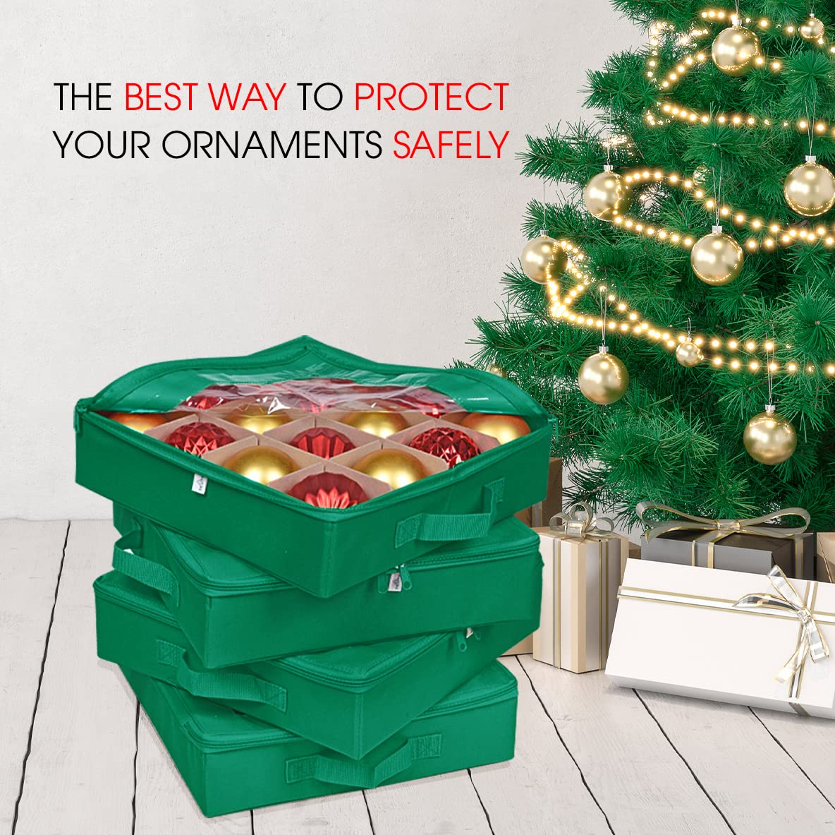 ProPik lifestyle shot of box by tree for convenient seasonal access