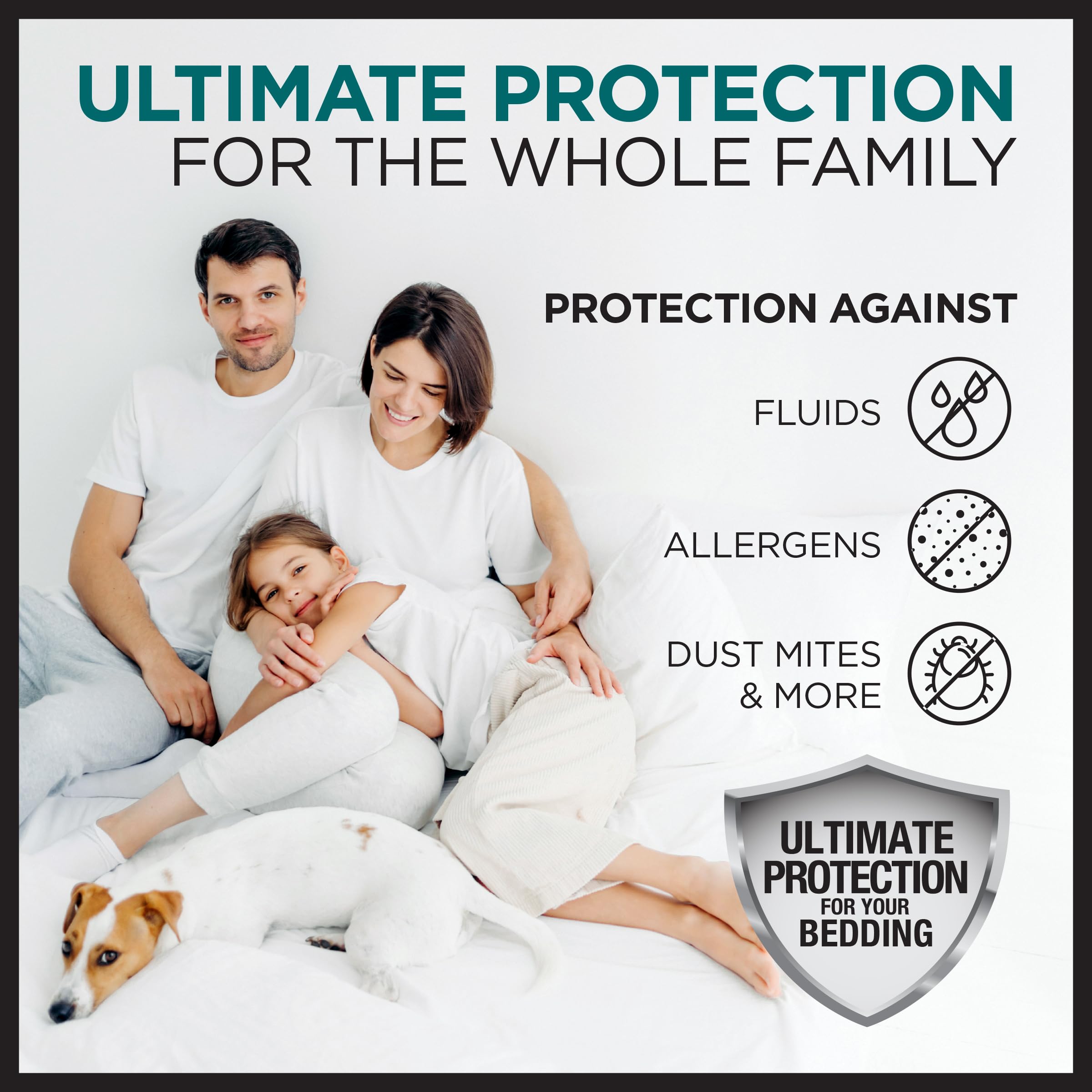 Protect-A-Bed protector with pillow inserted showing snug fit